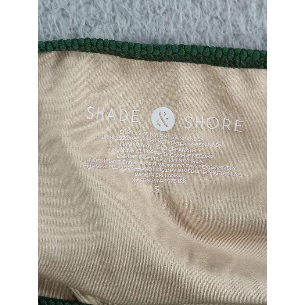 Shade & Shore Bikini Set Womens 32B Small Green Underwire Padded Pique NWT - Picture 6 of 9